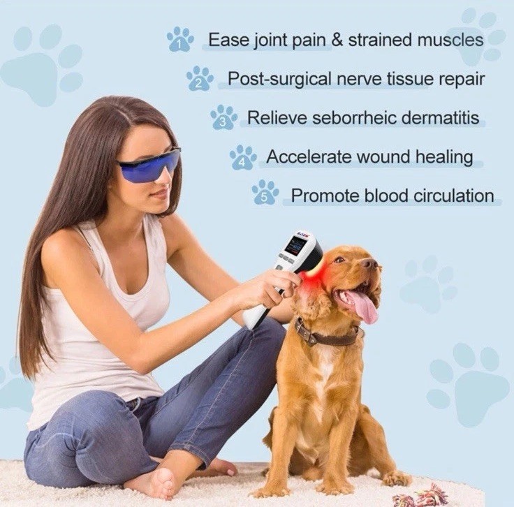 Cold Laser Therapy Device LLLT Red Light Lazer Treatment 650nm+808nm Pain Relief