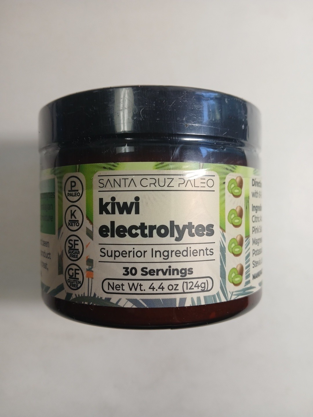 Santa Cruz Paleo Electrolyte Powder Kiwi Flavor Mfg. 01/2025