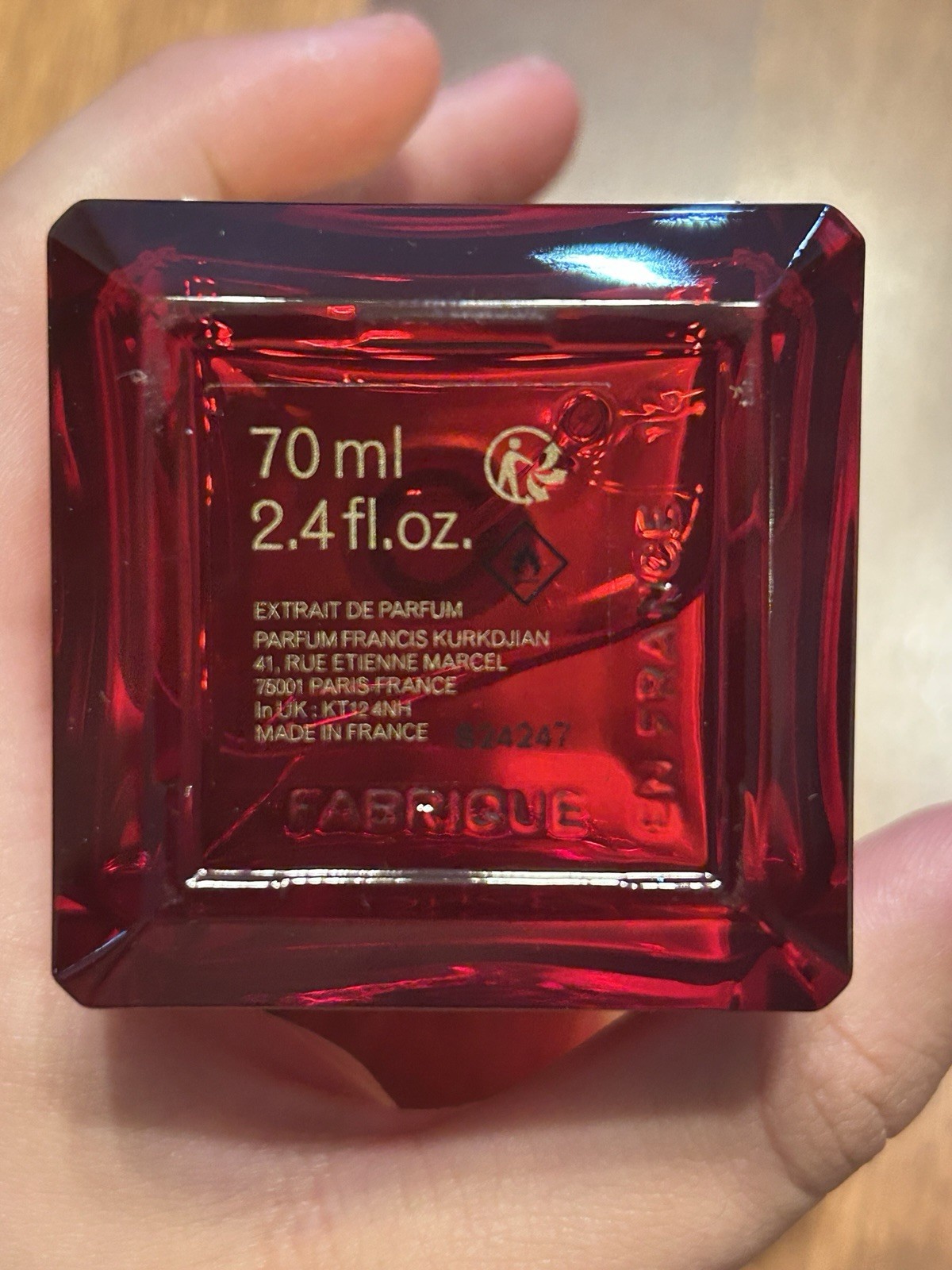 Maison Francis Kurkdjian Paris Baccarat Rouge 540 Extrait de Parfum 2.4 oz Spray