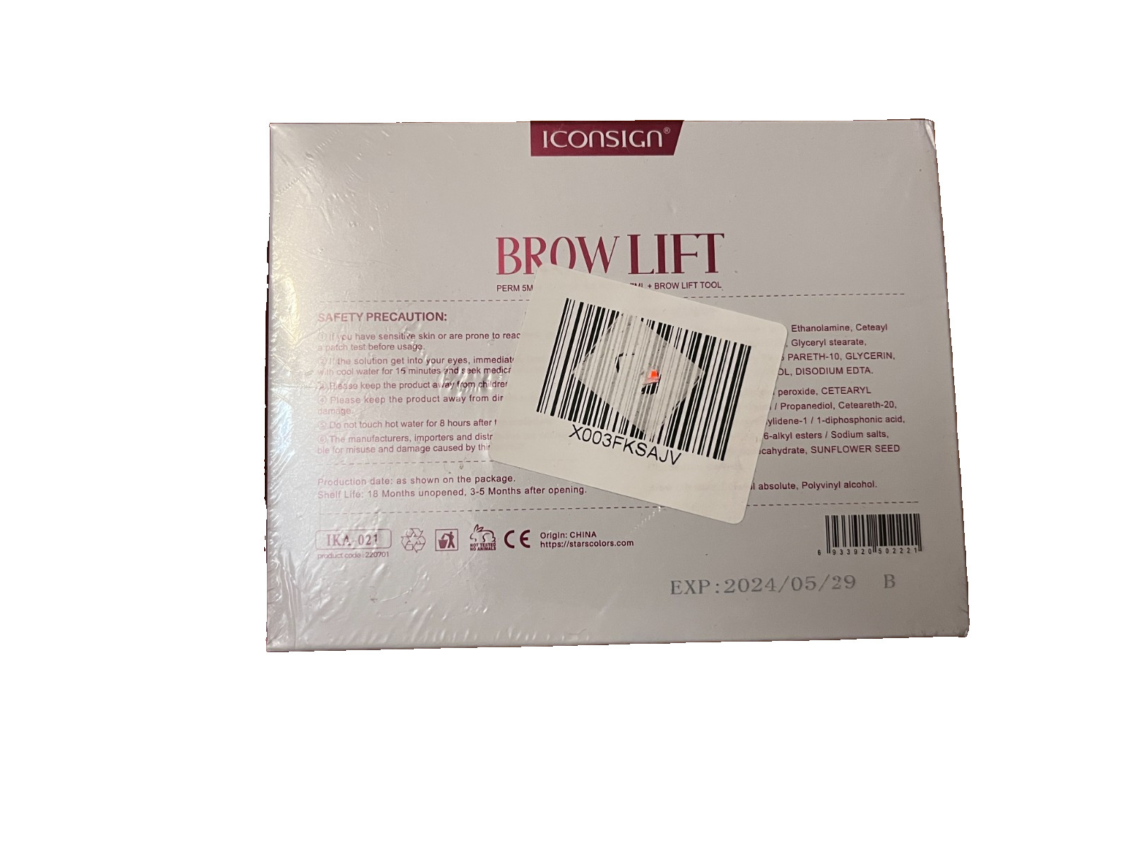 DIY Brow Lamination Eyebrow Kit 45-60 Days ICONSIGN Professional Beauty Makeup