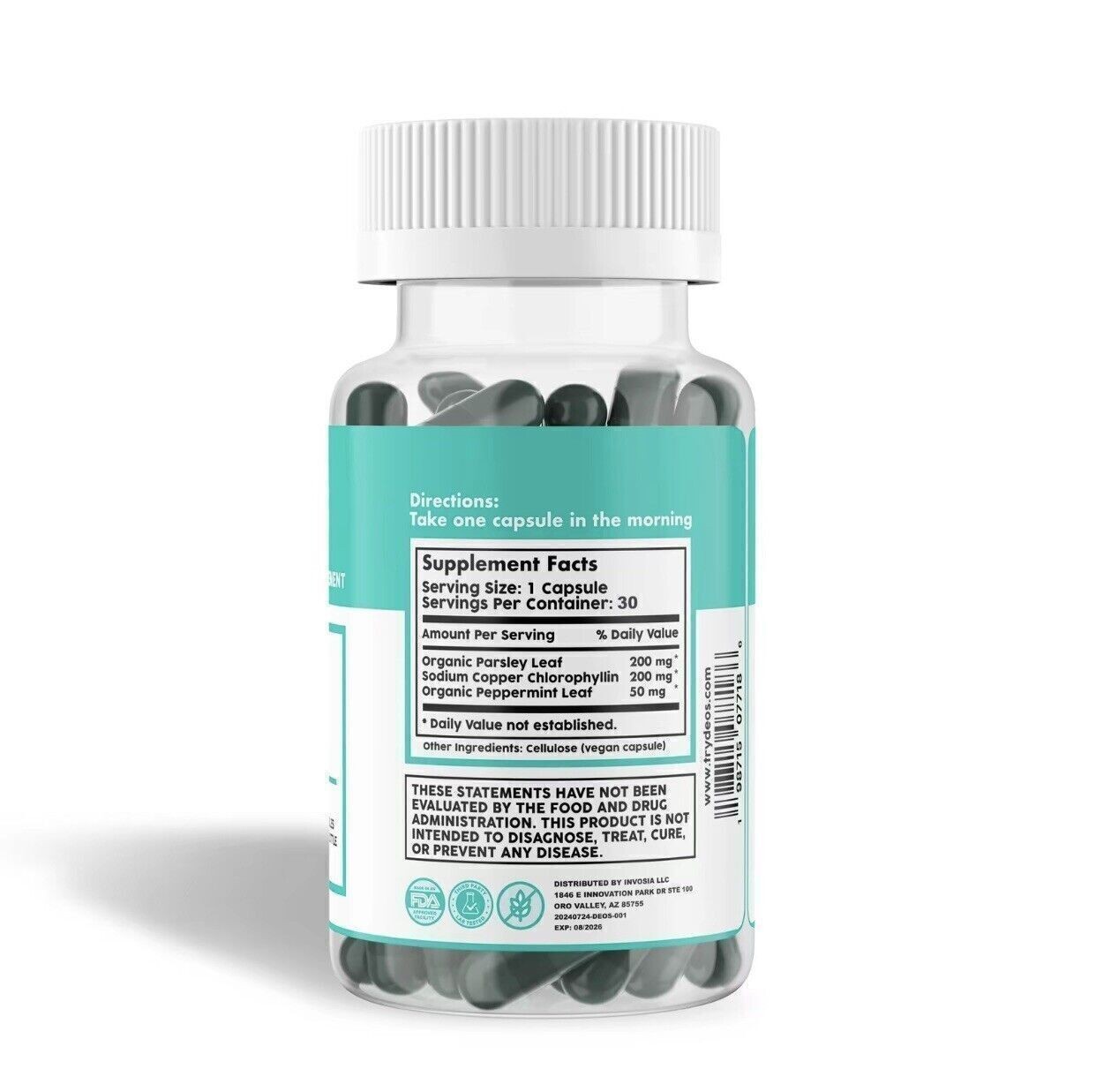 1-3 Pack DEOS Internal Deodorant Supplement – Full Body Deodorizer (30 Capsules)