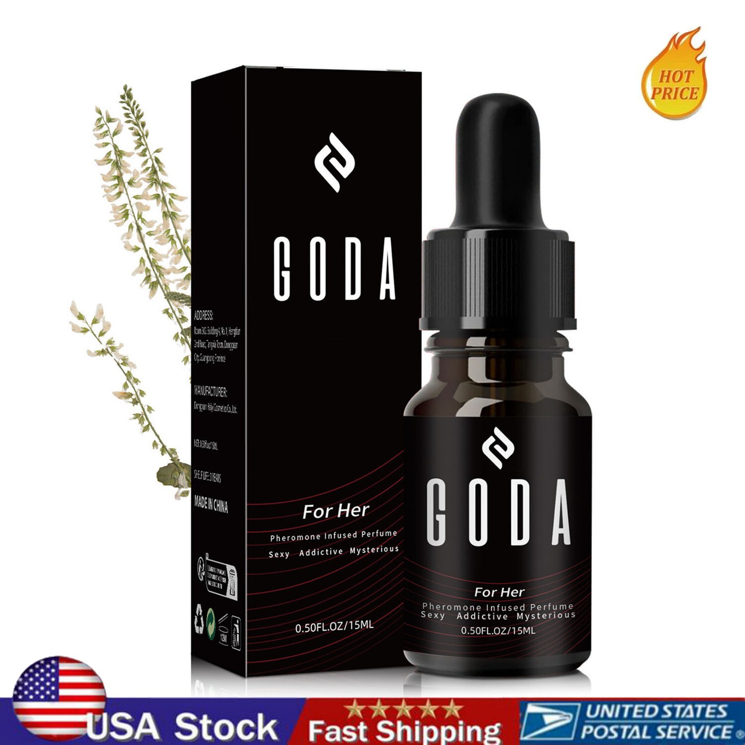 GODA For Her Pheromone Perfume For Women Long-Lasting 15ml NEW🔥 FREE SHIPPING