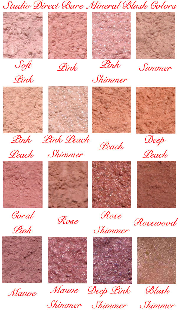 STUDIO DIRECT MINERAL PURE NATURAL MAKEUP BLUSH PIGMENT BLUSHER NEW USA