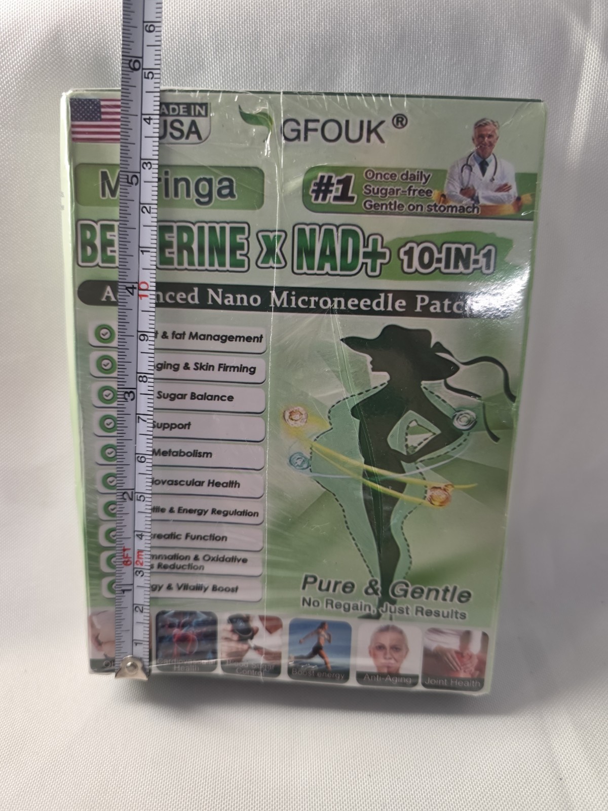 GFOUK Moringa Berberine X NAD 10 in 1 Advanced Nano Microneedle Patch SET OF 2