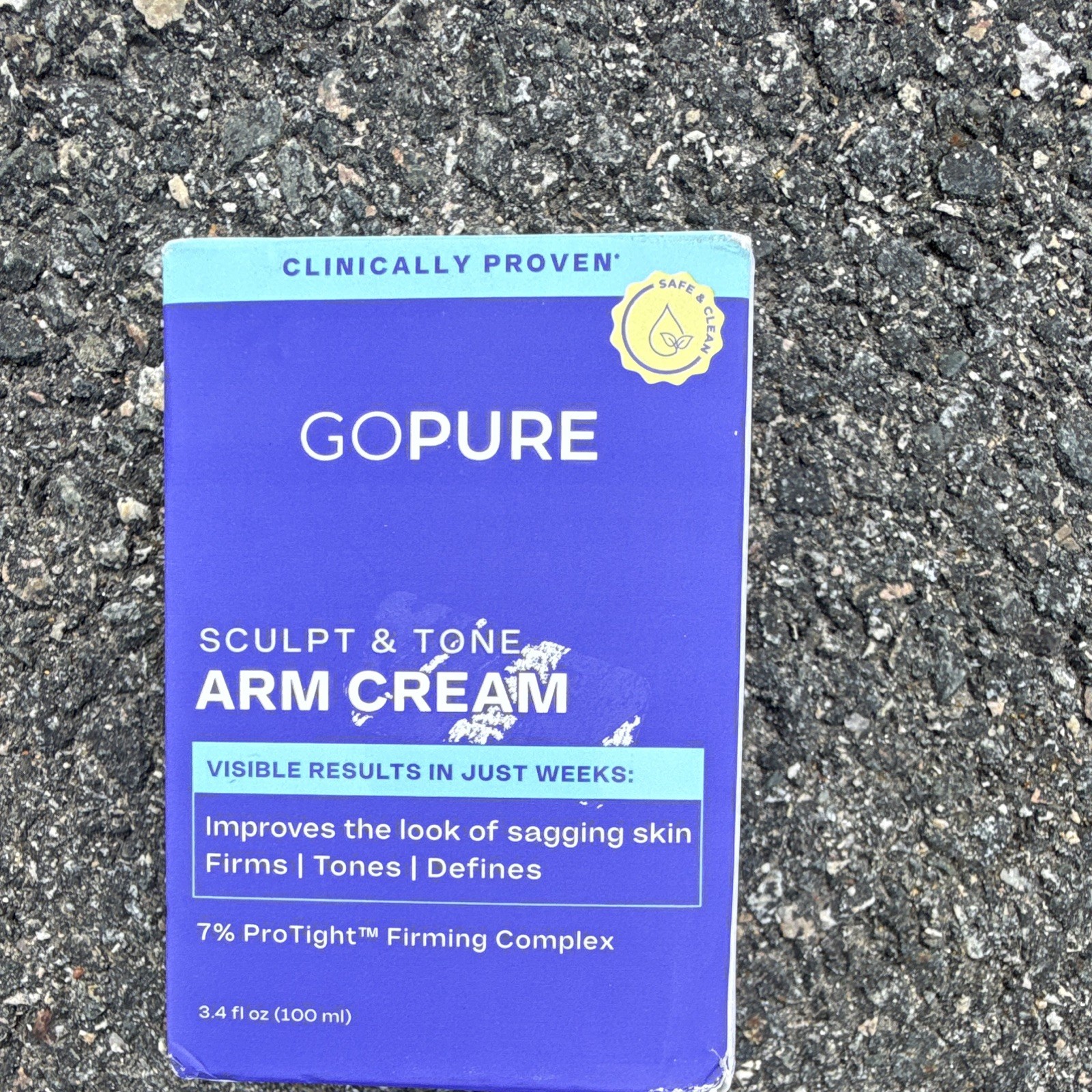 GoPure Sculpt & Tone Arm Cream Firming Hydration Toning 3.4 fl oz (100 ml)