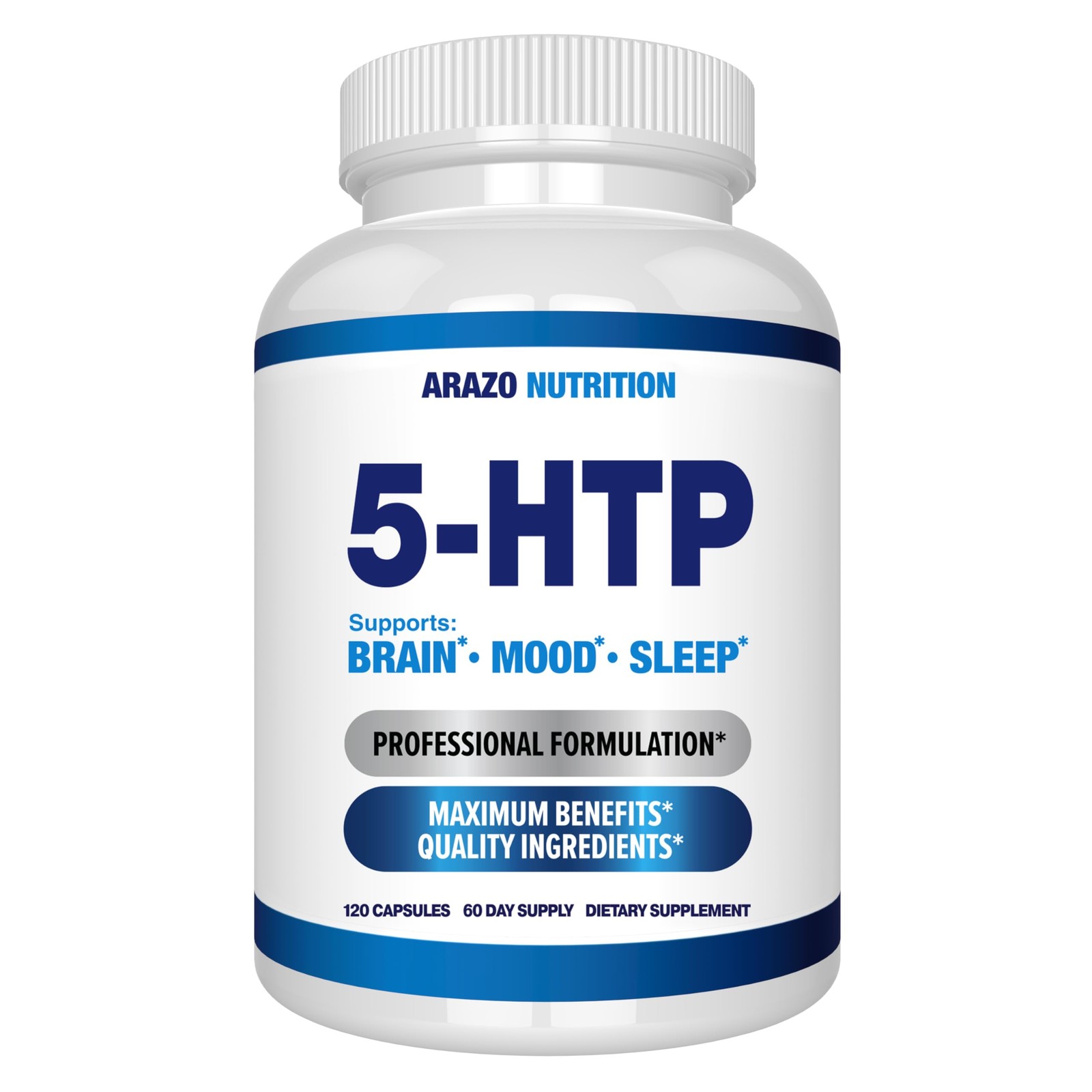 5-HTP 200 MG Per Serving Plus Calcium for Mood, Sleep – 120 Count (Pack of 1)
