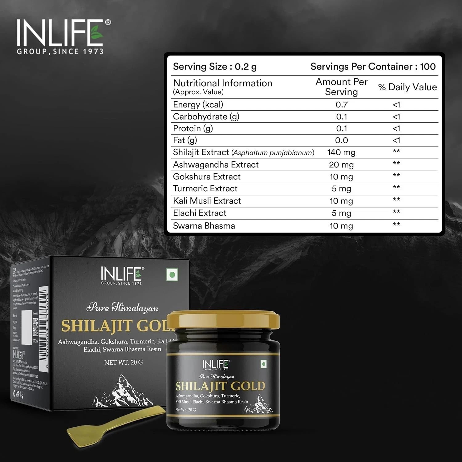 INLIFE Shilajit Gold 20G