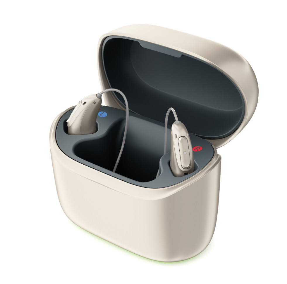 Phonak Audeo Lumity L90 PAIR Silver Hearing Aids + Charger