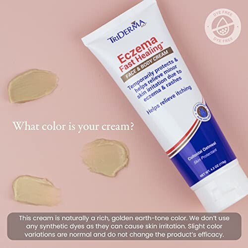 TriDerma Eczema Fast Healing Face & Body Cream, Maximum Strength 4.2 oz