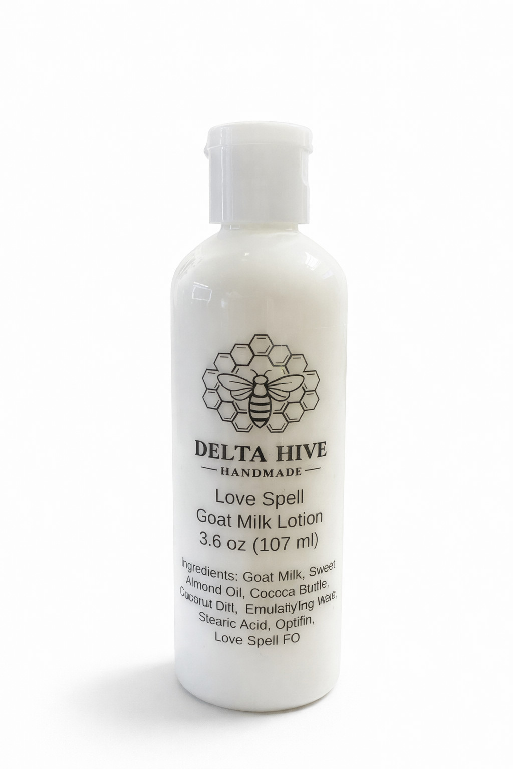 Delta Hive Creamy Moisturizing Goat Milk Lotion – Love Spell Scented 3.6 oz