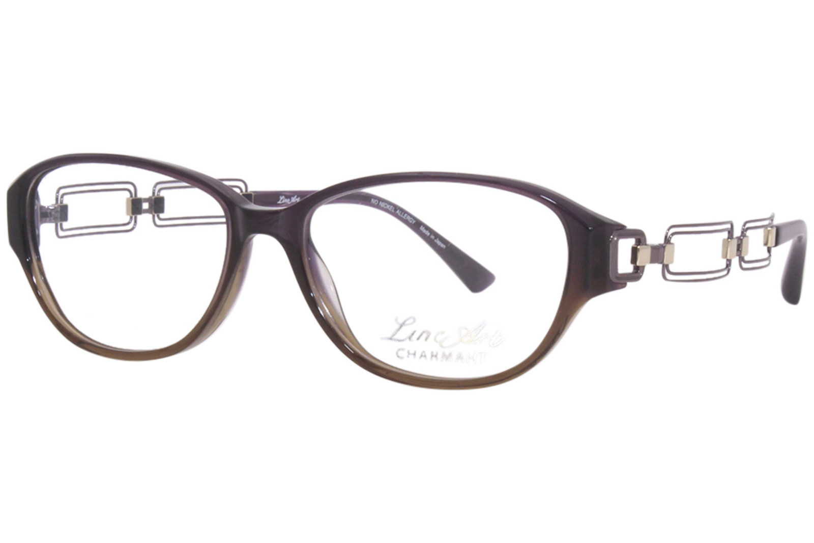 Charmant Line Art Women’s Eyeglasses XL2033 XL/2033 VO Violet Optical Frame 53mm