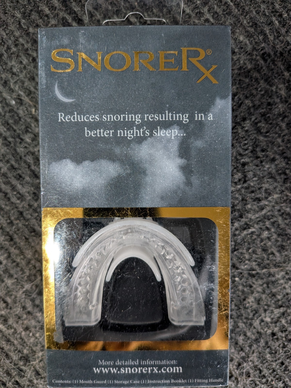 SnoreRX Snore RX Mouth Guard Storing Case Fitting Handle