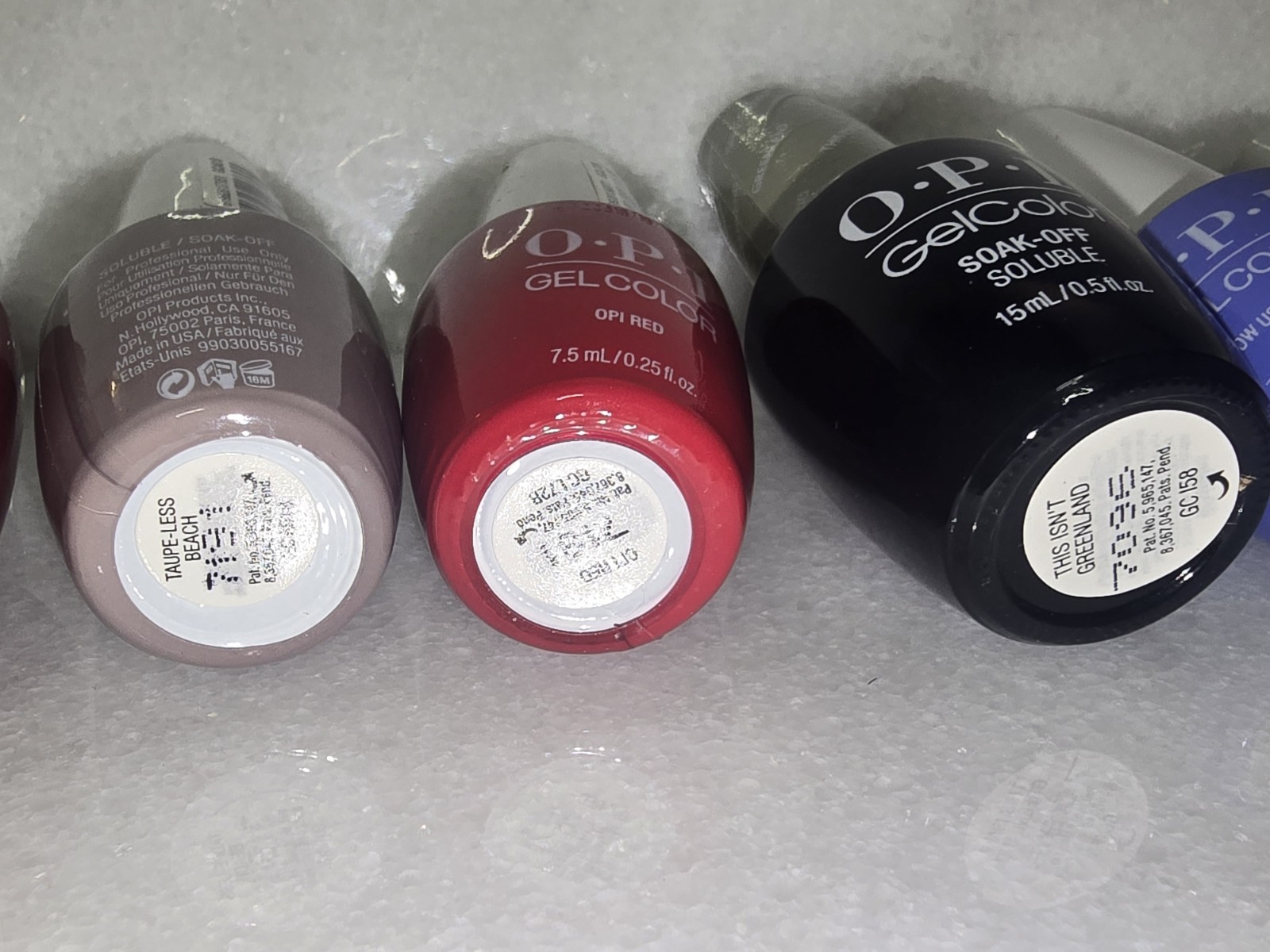 OPI GELCOLOR SET OF 7, OPI GELCOLOR Gel Nail Polish -Soak Off. SET OF 7