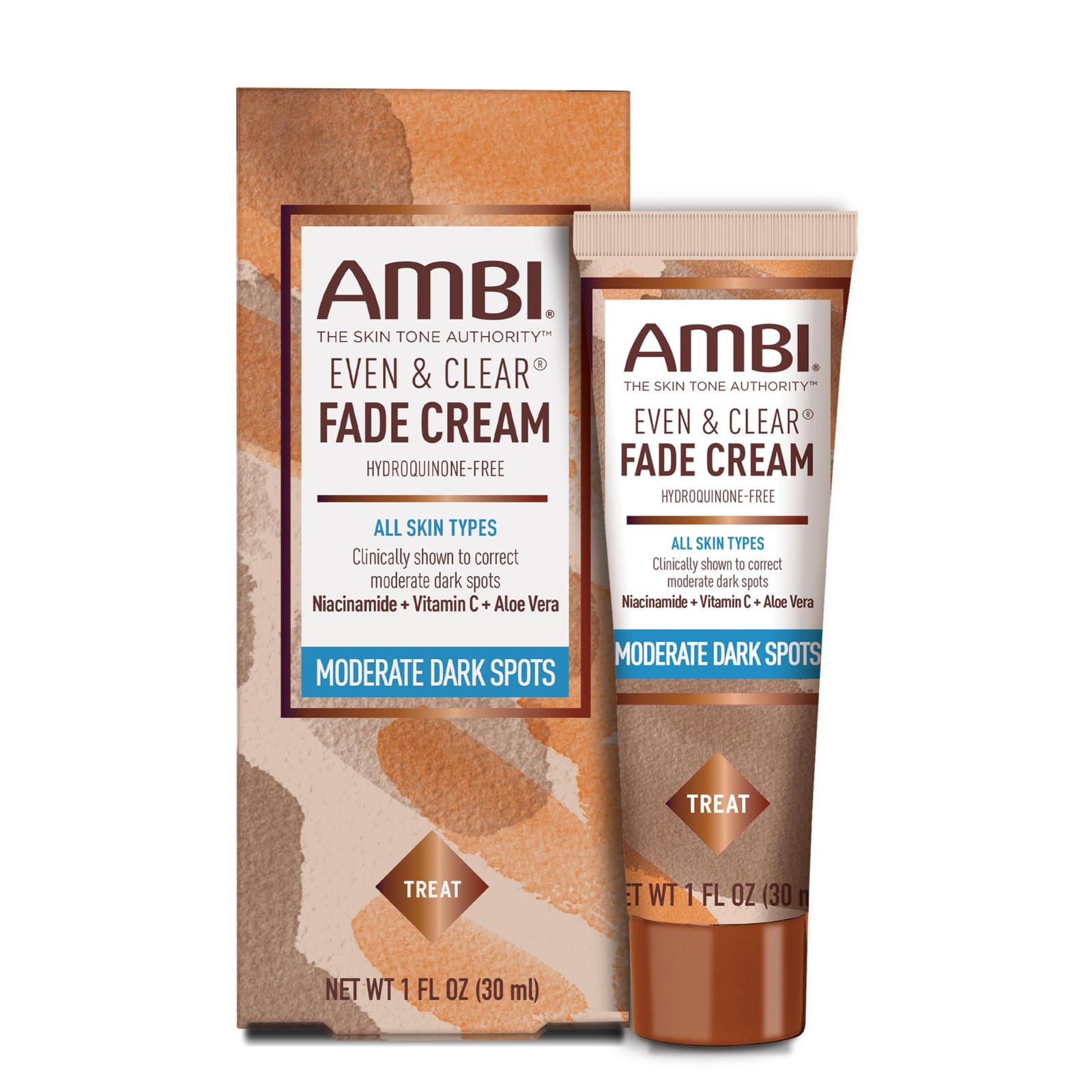 Ambi Even & Clear Fade Cream, 1 Ounce (Pack of 1), No Color