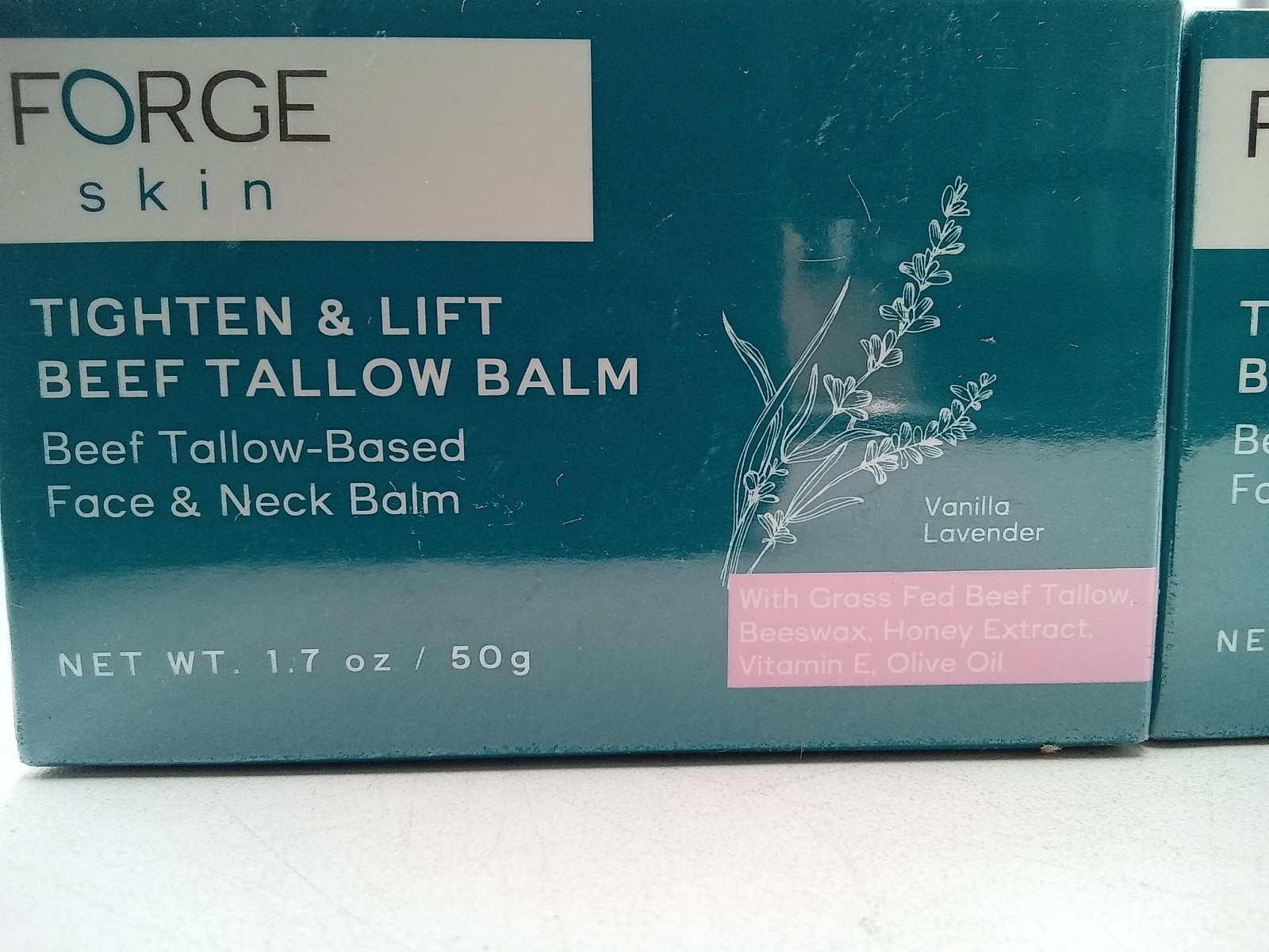 FORGE Skin Women’s Beef Tallow Balm Vanilla Lavender 1.7 oz Lot of 2