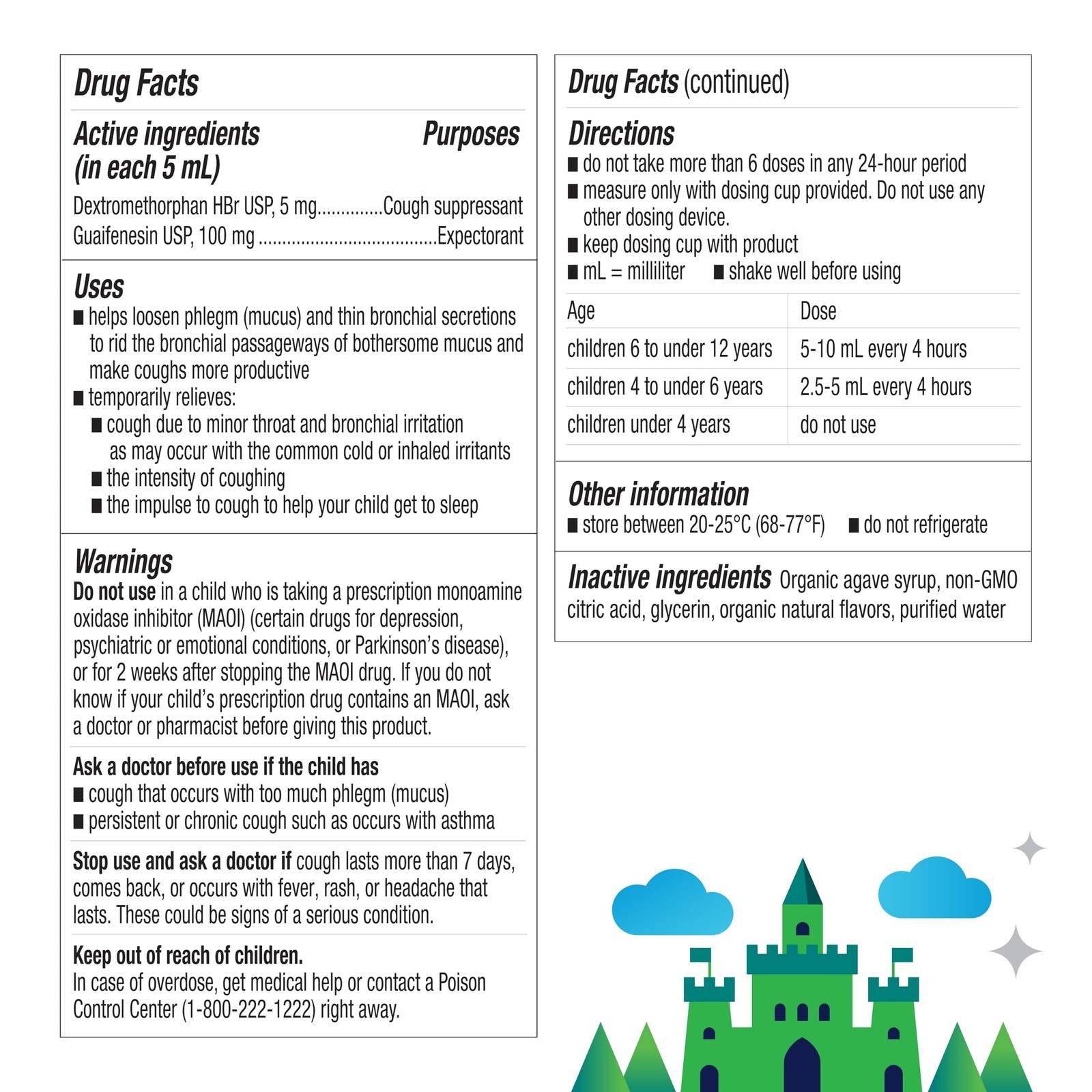 KinderMed Kids’ Daytime Cough & Congestion Medicine, for Ages 4-11 White
