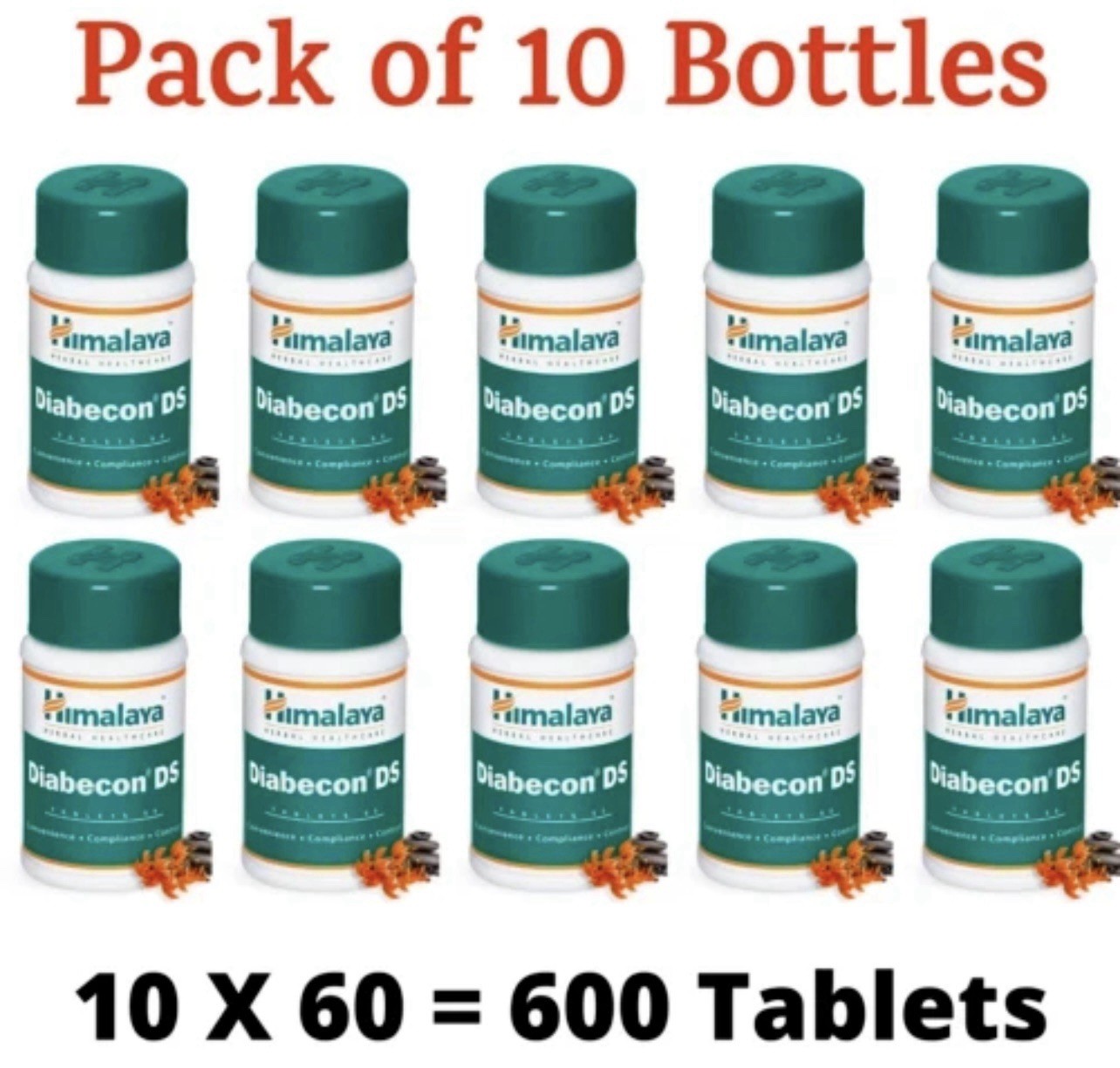 Himalaya HERBAL DIABECON Tabs BLOOD SUGAR WELLNESS 10 BOX FREE SHIP 2027