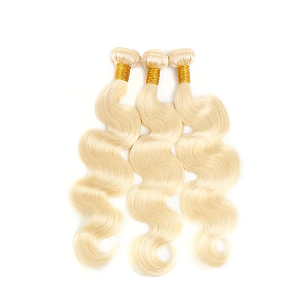 Younghann Color 613 Bundles Human Hair Blonde Body Wave Bundles 20 22 24 Inch