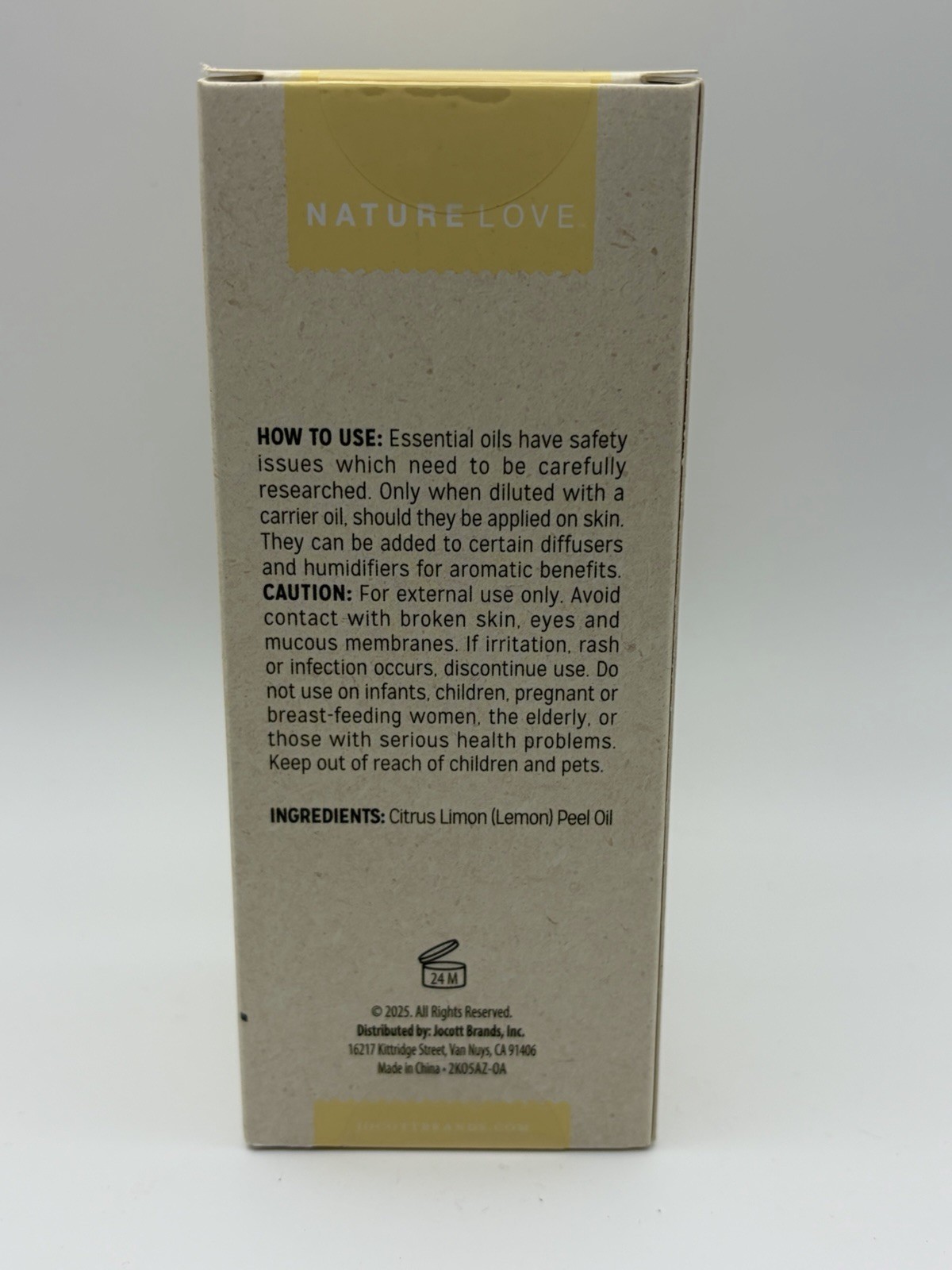 Nature Love Everyday Essential Oil Lemon 100% Pure Sealed Brand New