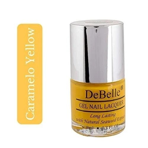 DeBelle Gel Nail Finish Polish Caramelo Yellow(Yellow) – 8Ml