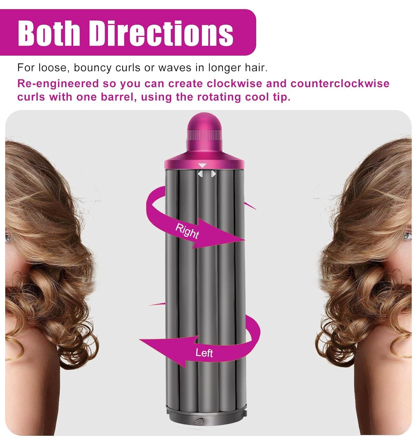 Upgraded 40MM/1.6 In Short Hair Curling Barrels for Dyson Airwrap Styler