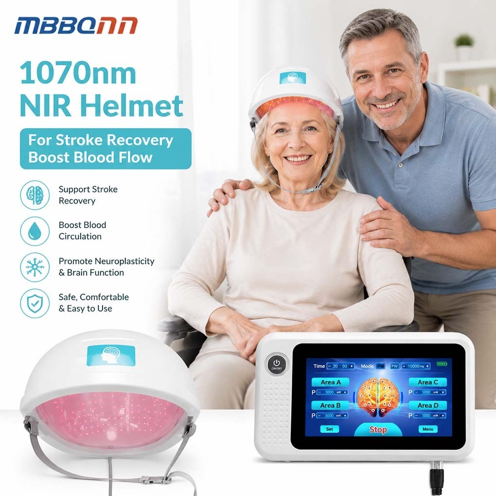 High Power 1070 nm NIR Therapy Helmet for Chronic Migraine Pain and Insomnia