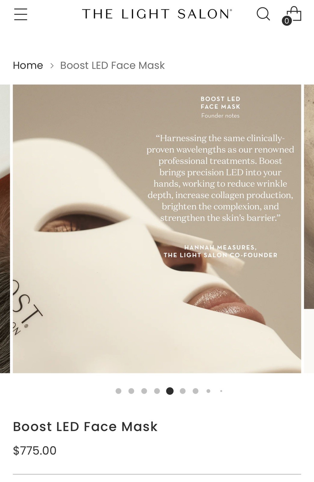 The Light Salon Boost LED Face Mask