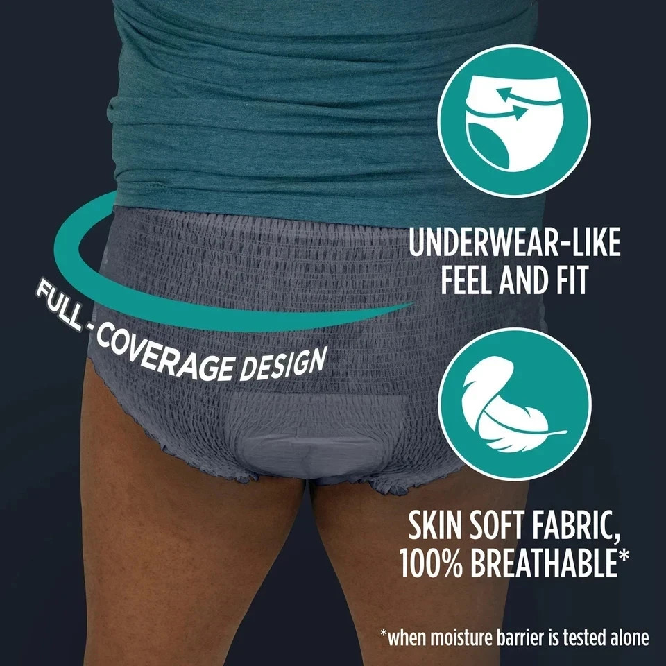 Assurance Incontinence Underwear For Men’s Adult Diaper, Overnight S/M 16 Count
