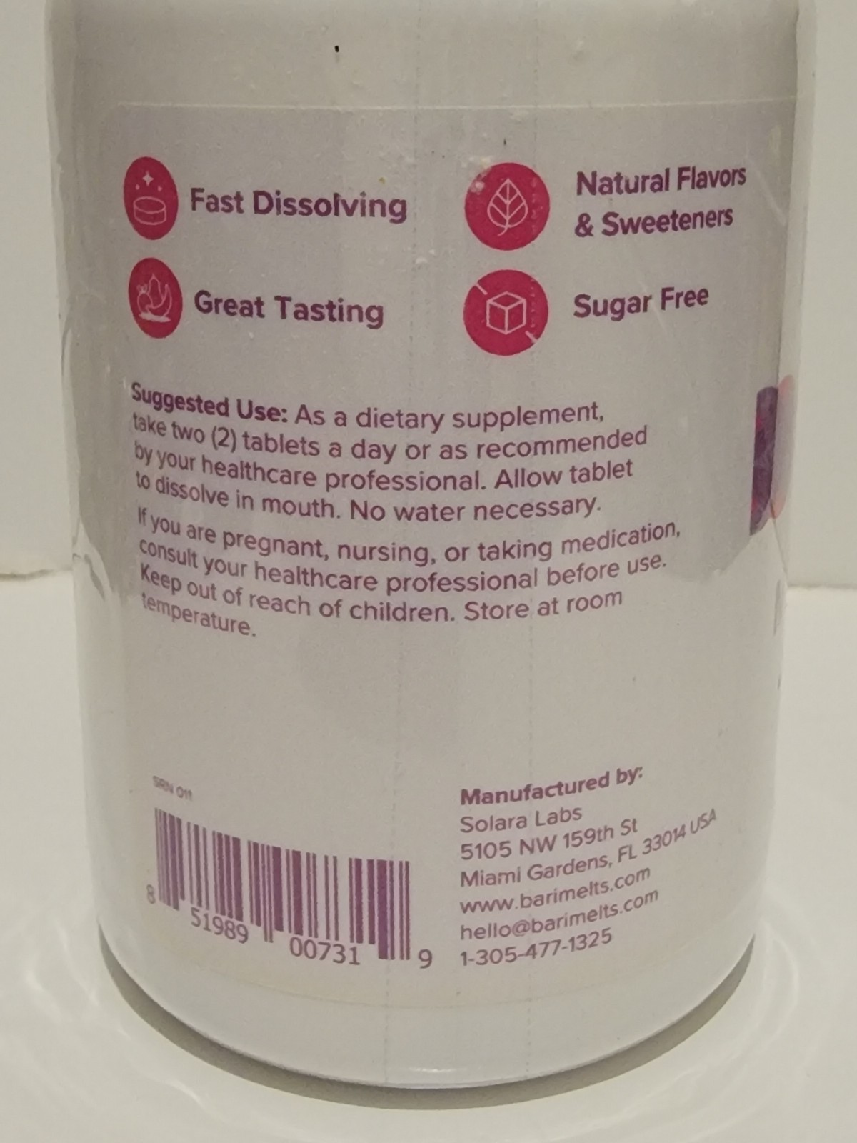 60 Count Sugar-Free Women’s Multivitamin – Fast-Dissolving Natural Fruit Flavor