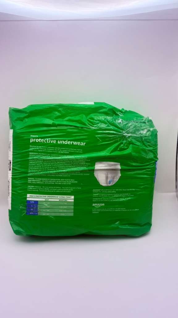 Amazon Basics Men’s XXL Protective Underwear 14ct 64–80″ Waist – New Sealed