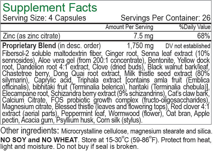 CENTURY SYSTEMS THE CLEANER® DETOX Women’s 14 Day Formula 104 Capsule 26 Serving