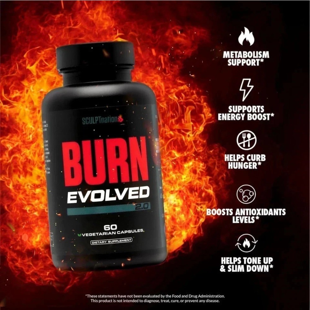 New Sculptnation – Pack of 2 Burn Evolved 2.0 Thermogenic Fat Burner Weight Loss