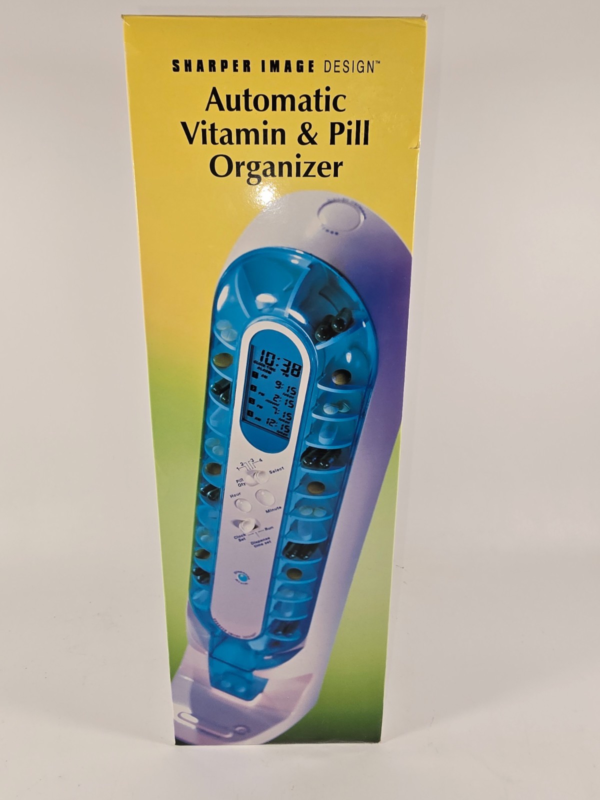 Sharper Image Automatic Vitamin & Pill Organizer In Box Tested Works – See Video