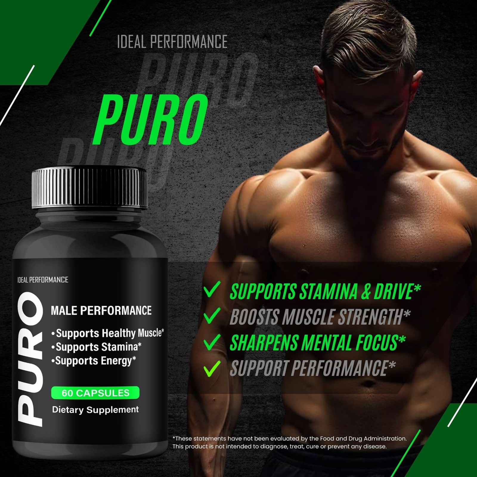 Puro General Wellness Supplement – 60 Capsules