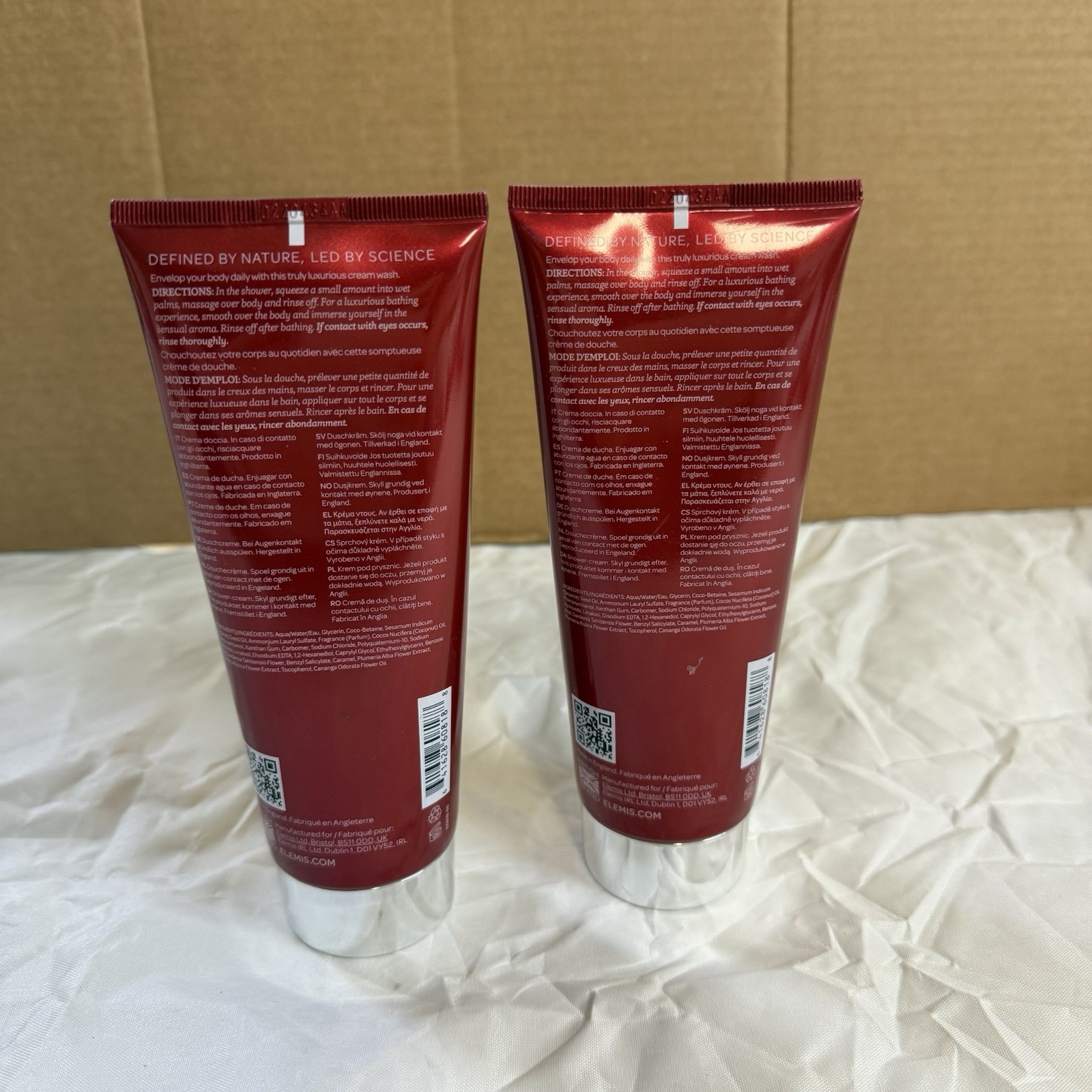 ELEMIS Frangipani Monoi Shower Cream 6.7 oz (2 packs) PAO: 12M