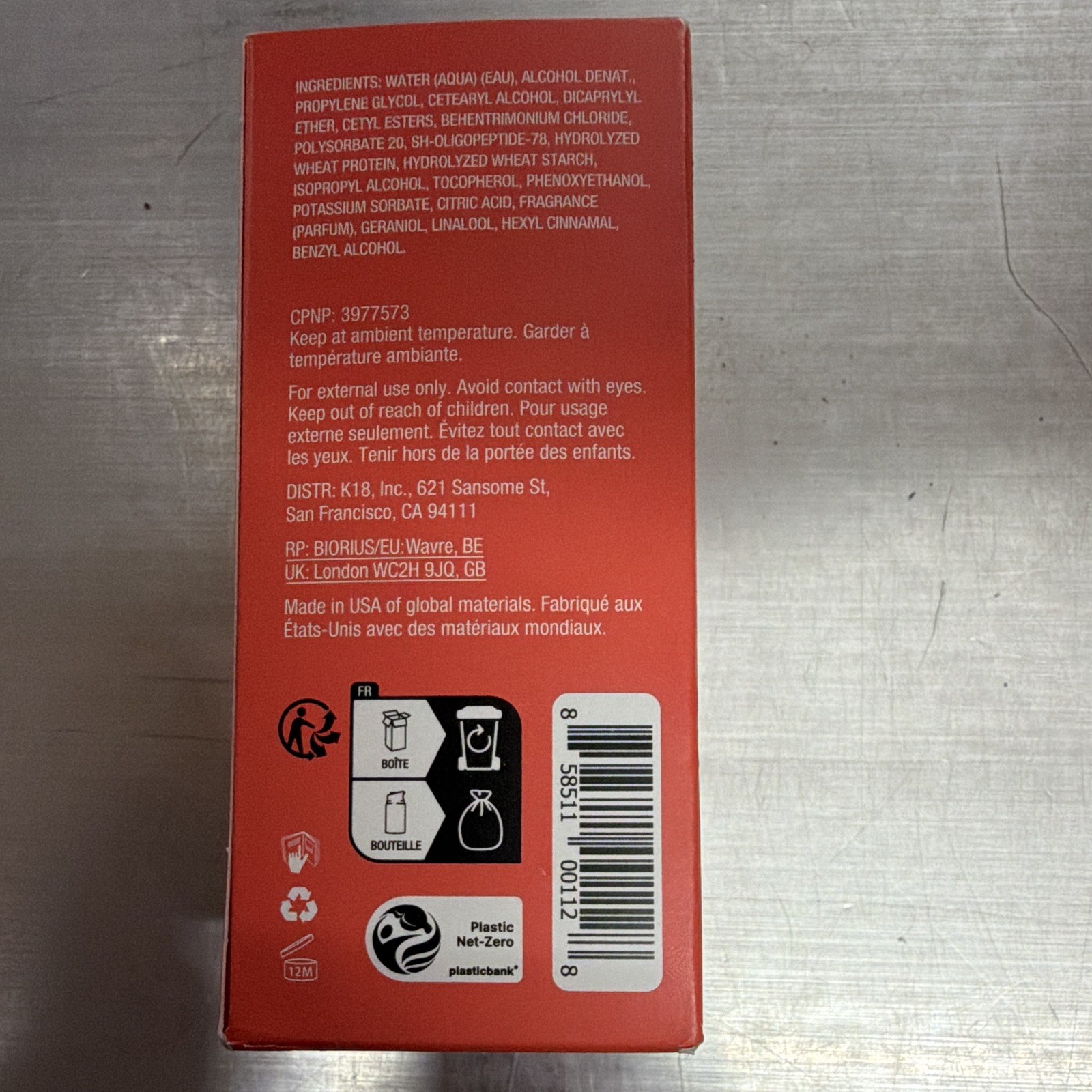 K18 Biomimetic Hairscience Leave-In Molecular Repair Hair Mask 50ml / 1.7 fl oz