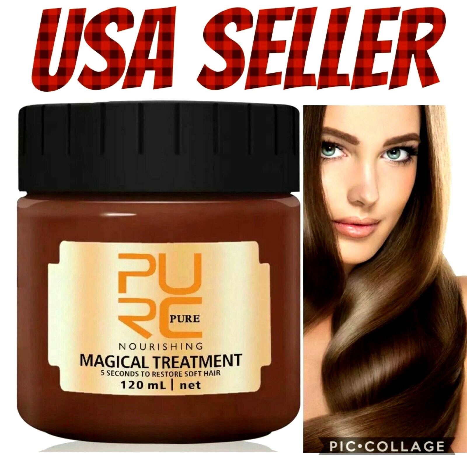 Magical Hair Treatment Mask Tonic Keratin Hair 5 Sec Repairs Damage Restore Hair