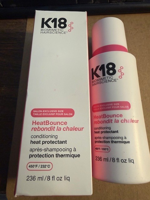 K18 Biomimetic Hairscience HeatBounce Conditioning Heat Protectant 8 fl oz NIB