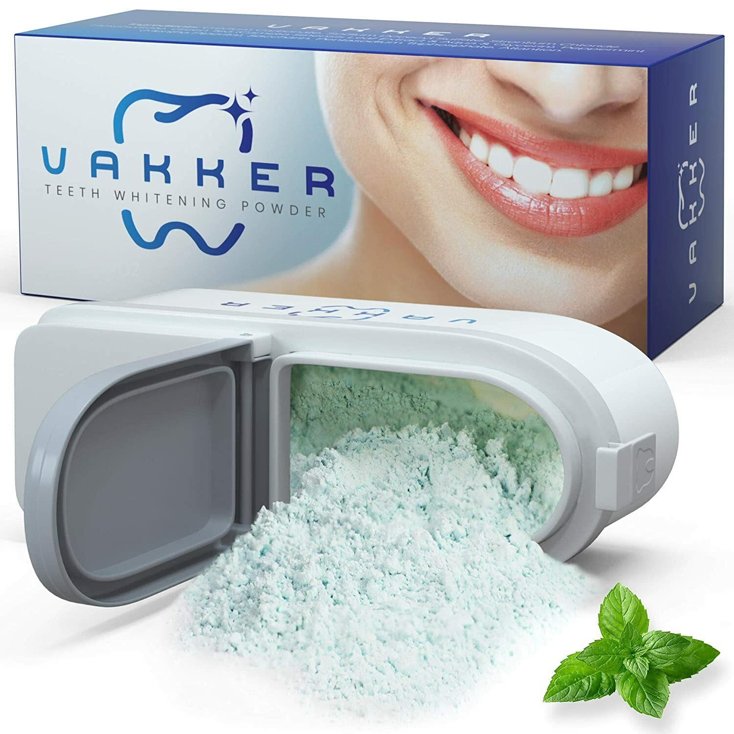 60 Days Supply Teeth Whitening Powder Tooth Whitener Stains Remover Mint Flavor