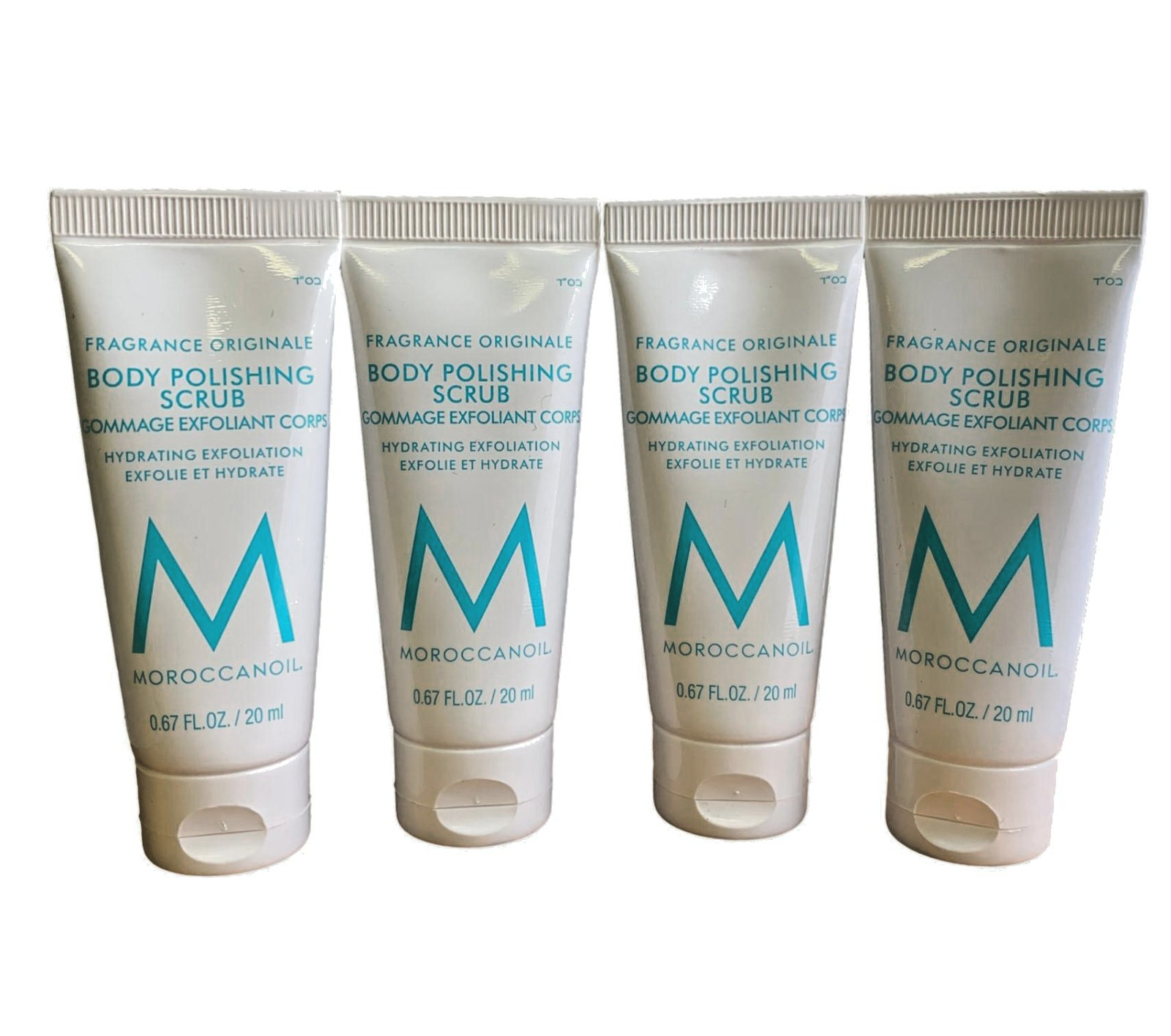 Moroccanoil Body Polishing Scrub 0.67 Oz/20 mL Each – Set of 4
