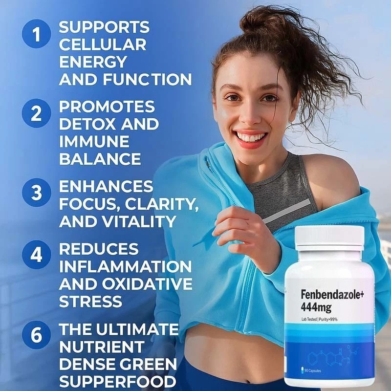 3 Bottles FENBENDAZ0LE 444 mg 90 caps– Advanced Dietary Supplement 90 Capsules