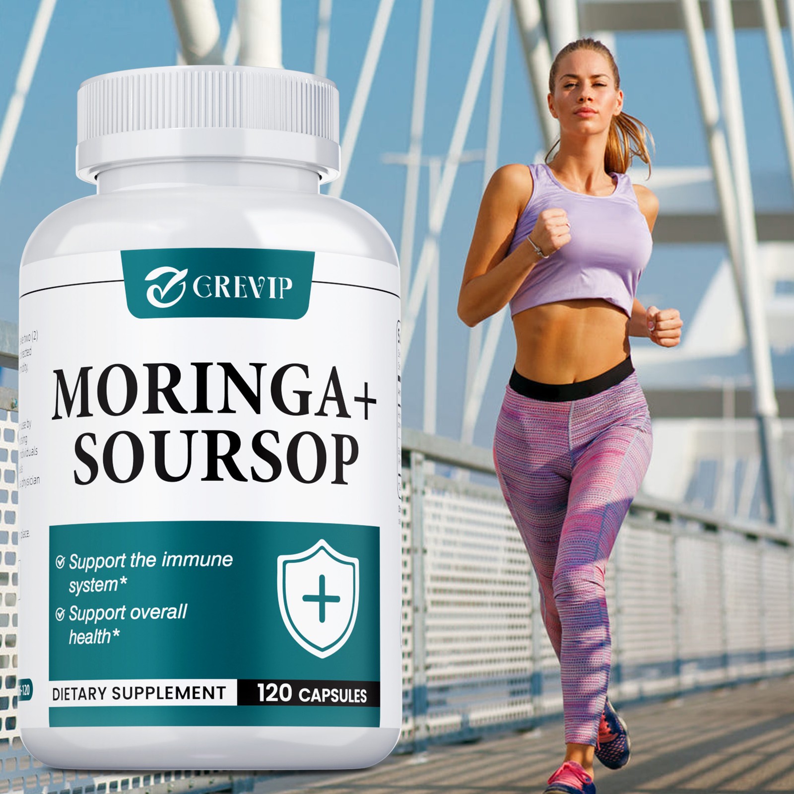 Moringa + Soursop 120pcs – Supports Cellular Health, Antioxidants, Improves Mood