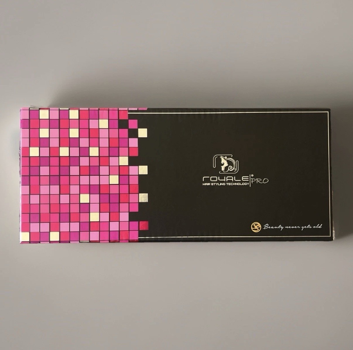 Royale Classic Flat Iron Hair Straightener, Hot Pink Ceramic Floating Plate- NEW