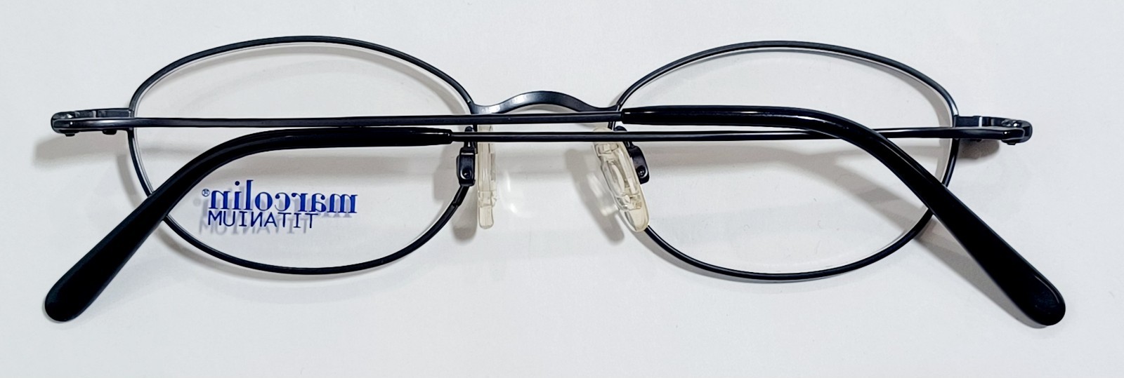 Originale MARCOLIN 2033 355 Eyeglasses DARK RUTHENIUM New TITANIUM 46-18 Japan