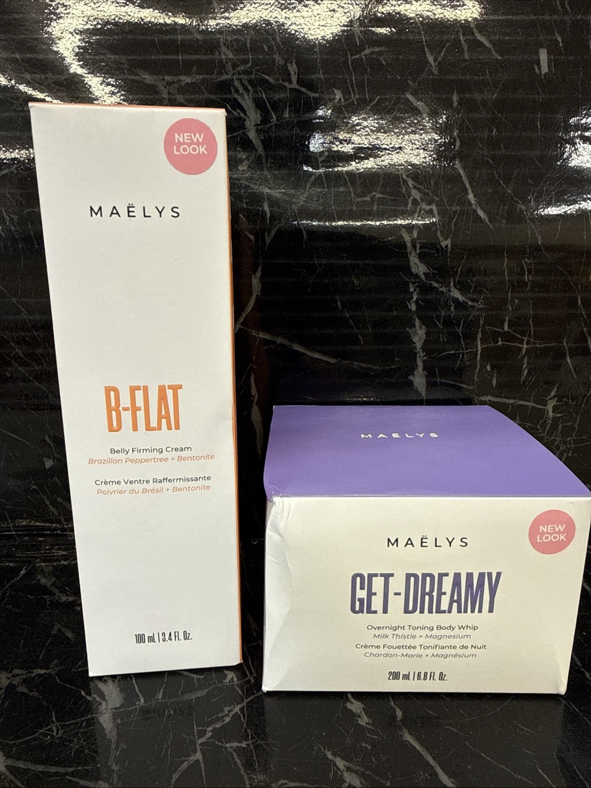 MAELYS SET Get-Dreamy 6.8 oz B-FLAT 3.4oz NEW PACKAGING