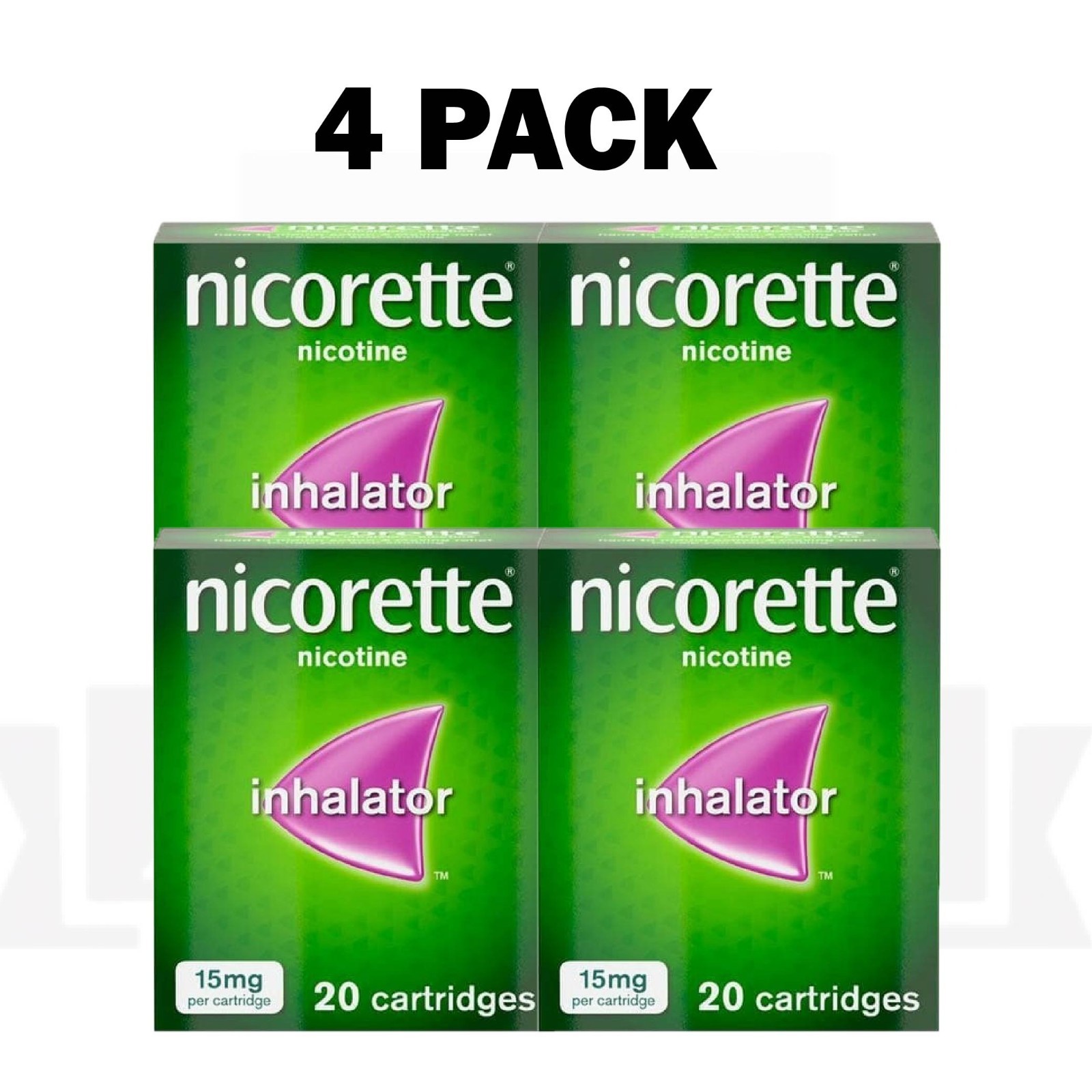 4 PACK OF – Inhalat0r 15MG – 20CT