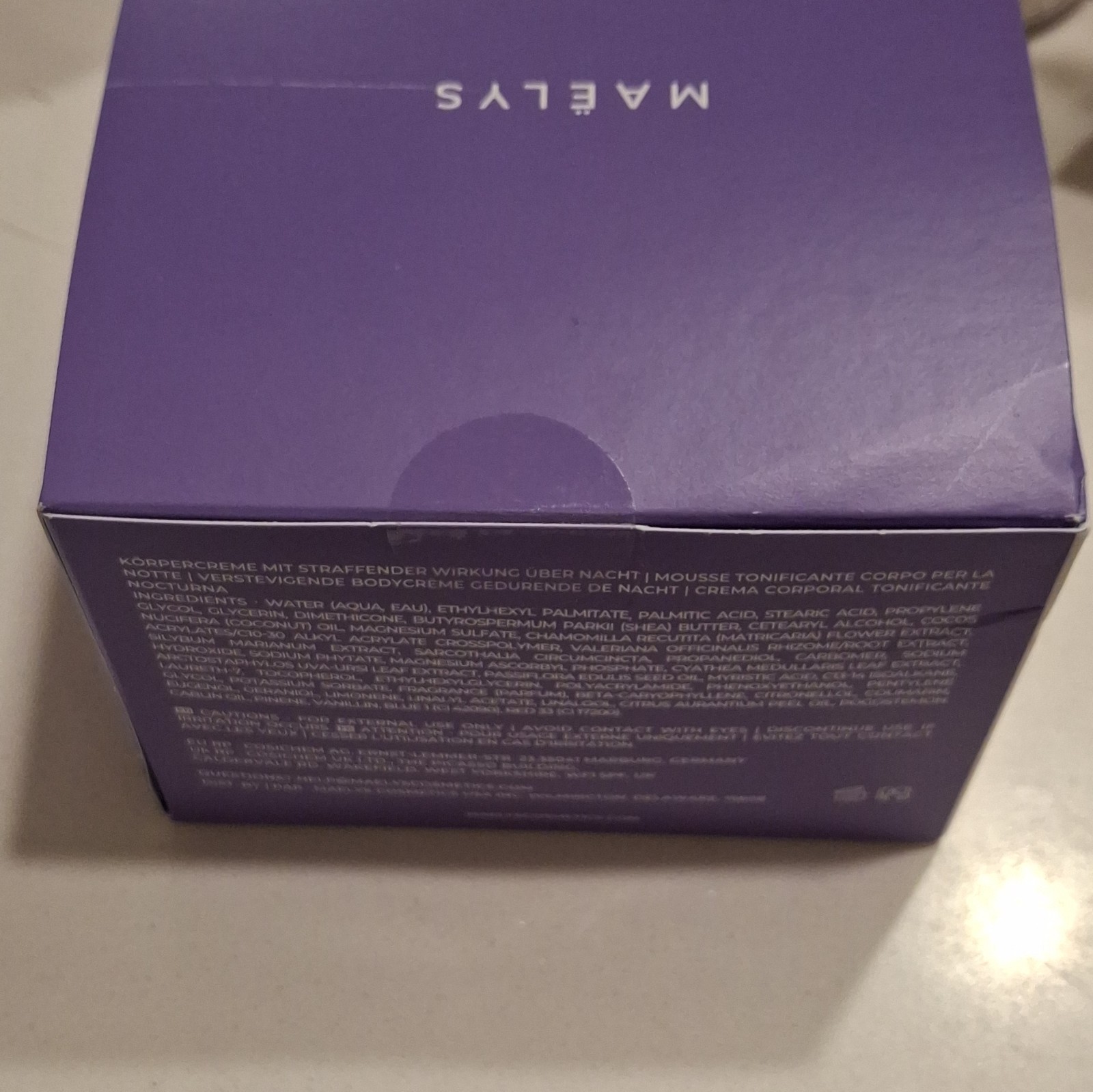 Maëlys GET-DREAMY Cellulite Night Body Whip Milk Thistle+Magnesium 6.8oz