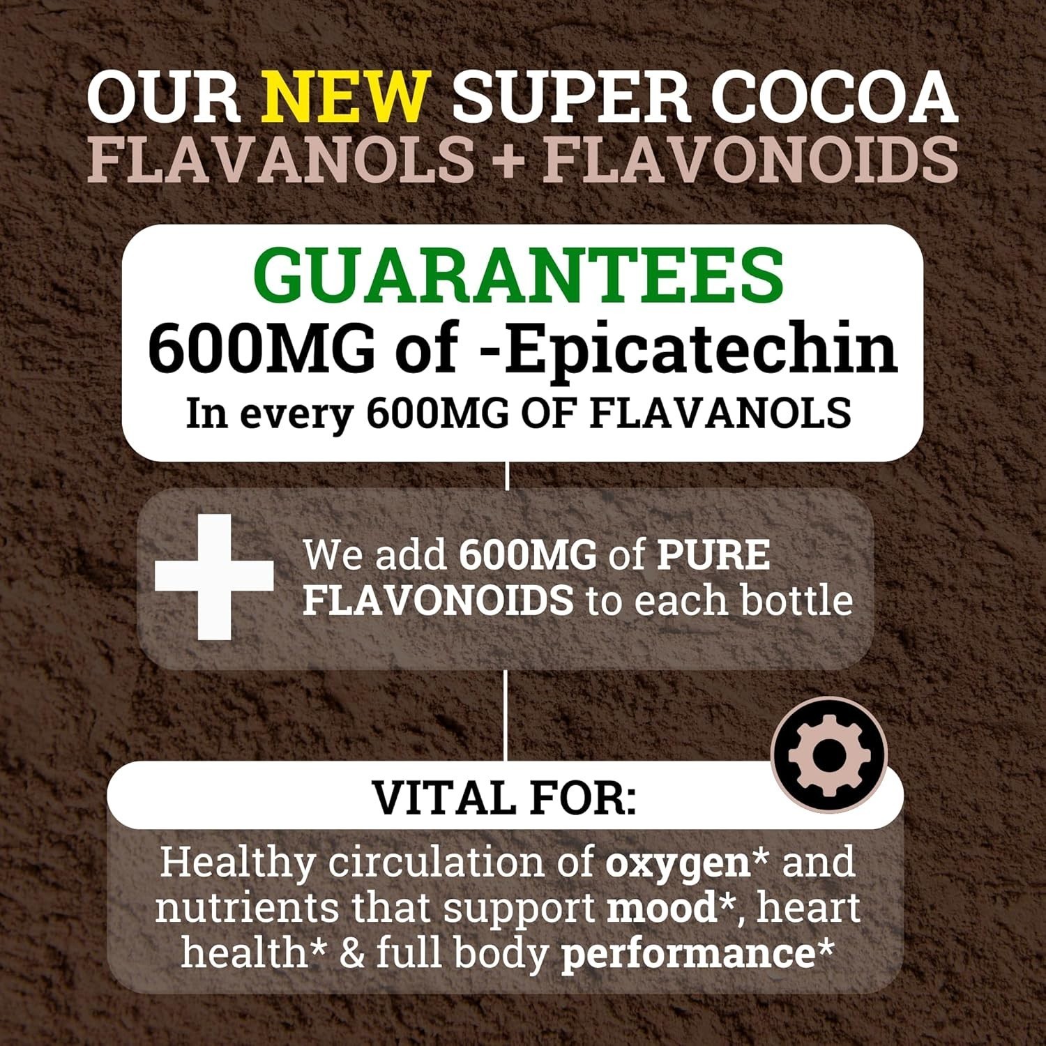 Black Forest High Flavanol Cocoa Powder and Flavonoids Supplements 1200mg