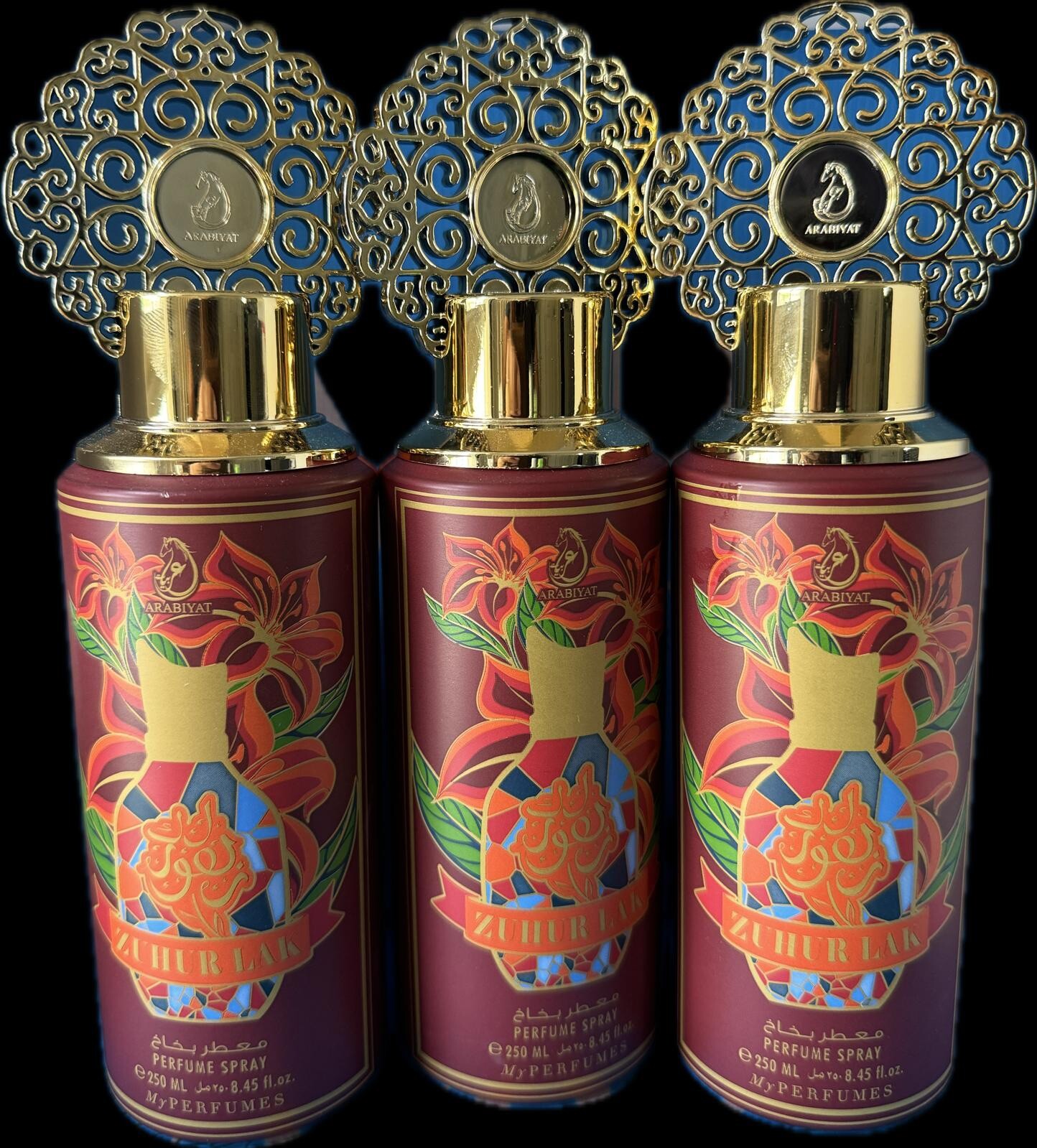 Arabiyat Prestige Zuhurlak Perfume Spray ( 3 Bottles ) 200 ML Each✅