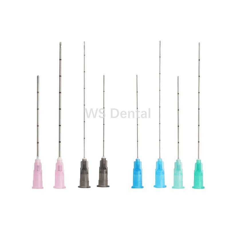 Newest Micro Cannula with Puncture,Blunt Tip for Filler 18g/22g/23g/25g/27g/30g